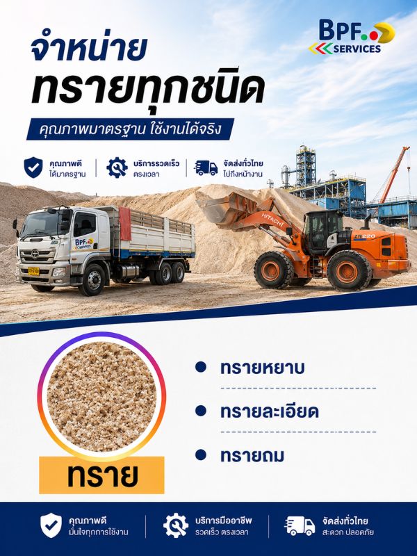 จำหน่ายทรายทุกชนิด